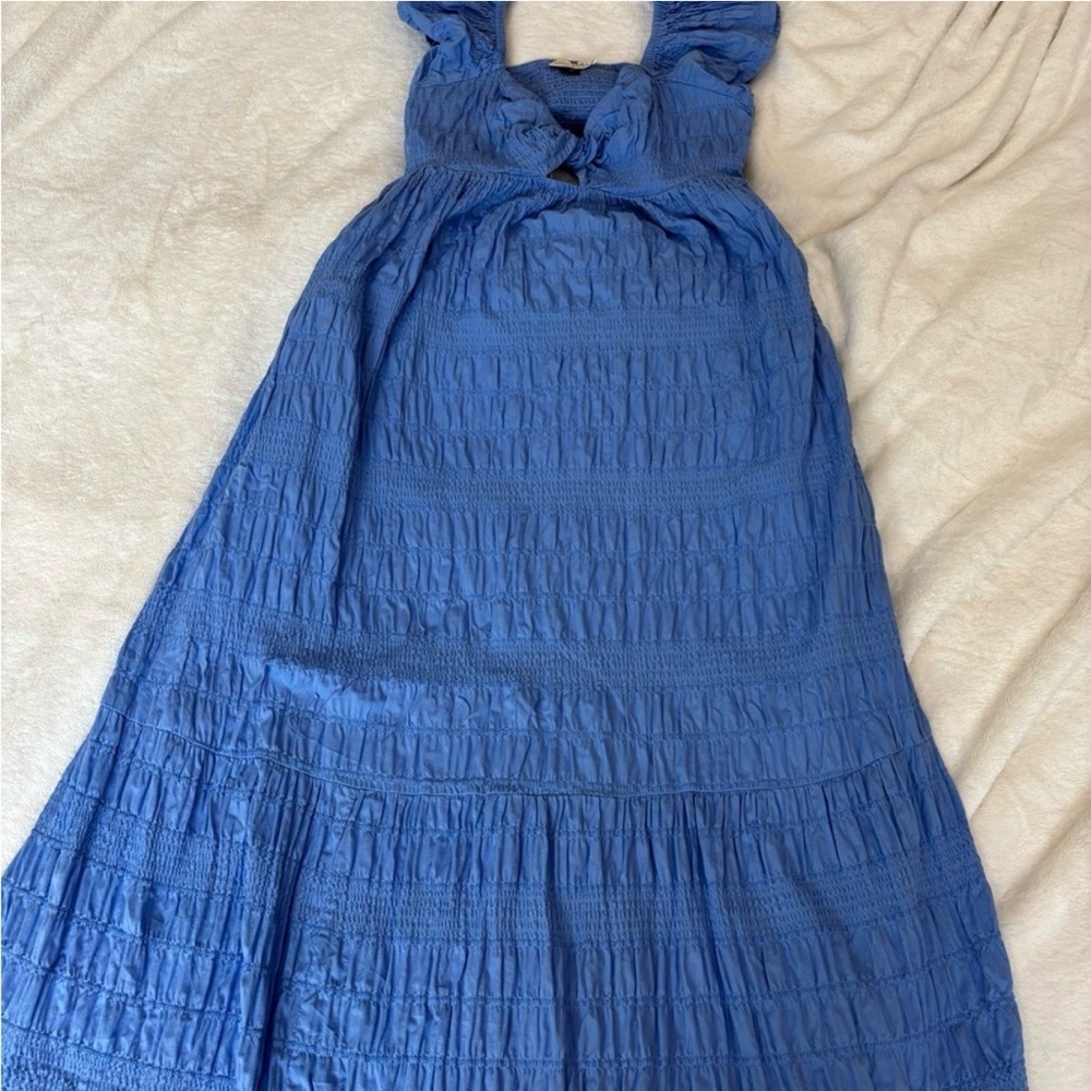 Universal Thread Light Blue Ruffled Maxi Dress - image 3